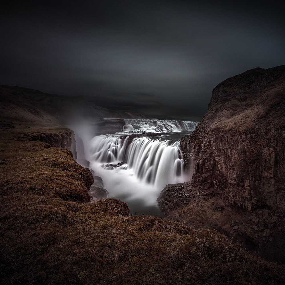 Gullfoss Iceland (colour Version)